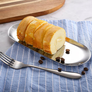 Nến Khay thép không gỉ trang trí khay vàng đen hình bầu dục đồ trang sức món ăn mỹ phẩm lưu trữ nhỏ Khay nến chủ - Product Image 6