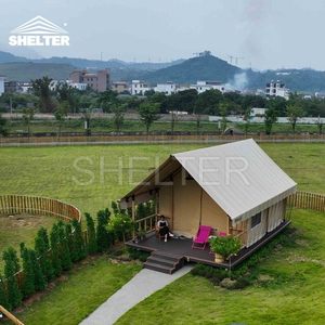 Lusso in alluminio impermeabile tela Safari tenda Lodge per campeggio <span class=keywords><strong>Glamping</strong></span> - Product Image 4