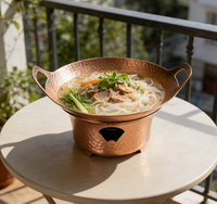 Zunke OEM Réchaud à alcool coupe-vent en acier inoxydable isolé pour buffet, ensemble de luxe pour restaurant chinois, chauffe-plats et fondue