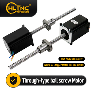 HLTNC híbrido <span class=keywords><strong>Nema</strong></span> <span class=keywords><strong>23</strong></span> Motor Paso a Paso <span class=keywords><strong>12V</strong></span> DC 8mm eje 57-56 57-82 tornillo de bola Compatible 1204/1210 500mm CNC Kit - Product Image 2