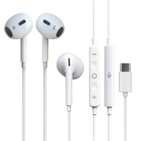Headphone Gaming Stereo Bass Audio Stereo Kabel Khusus dengan Kontrol Mikrofon di Kabel untuk Ponsel Pintar