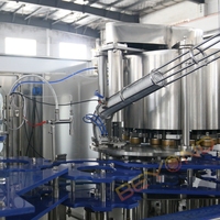 Ligne de production de canettes de boissons gazeuses gazeuses entièrement automatique-Solution clé en main pour usine de boissons avec 2000 canettes/heure
