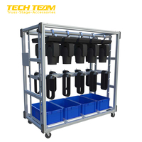 Chariot de transport professionnel TECH TEAM en métal et aluminium MC CP MR pour équipements d'éclairage de scène et projecteurs mobiles, capacité de charge 400 kg