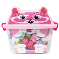 Puzzle fille blocs de construction