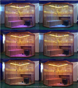 Sauna domestique à vapeur traditionnel intérieur avec poêle et pierre Finlande - Product Image 4