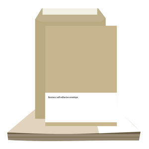 Sacs d'expédition en papier kraft en gros pour usine, enveloppes professionnelles vierges en papier brun A3 A4 A5 - Product Image 3