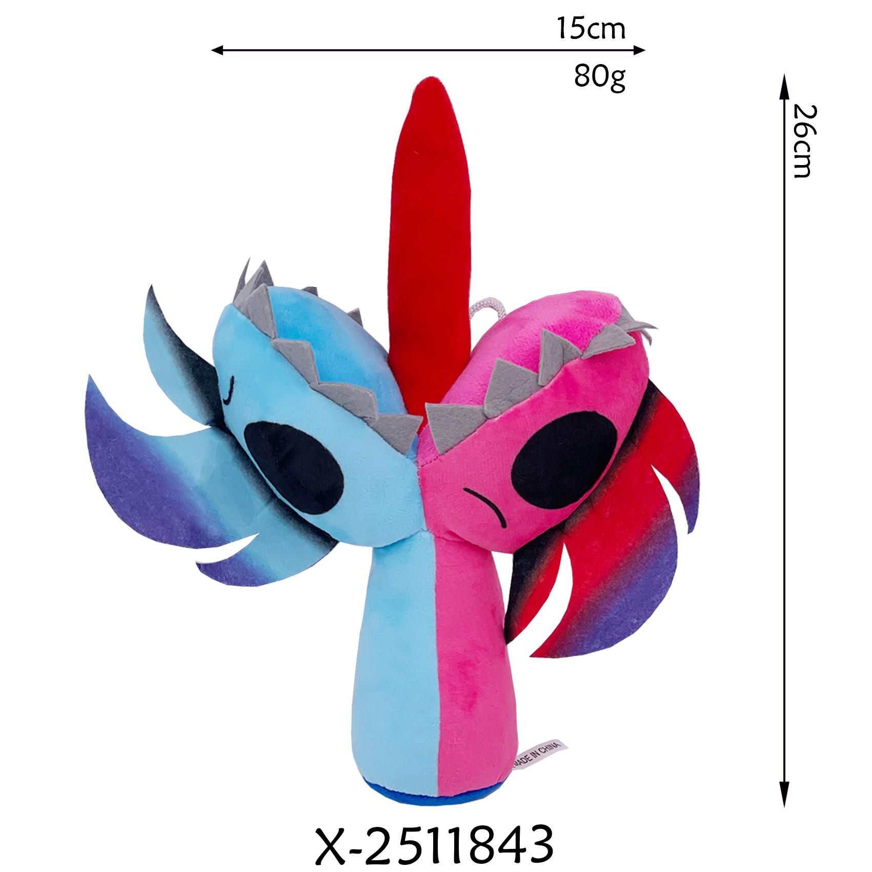 Flor canibal roja y azul.