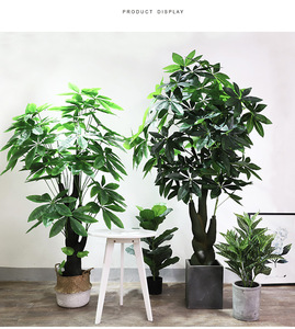 Monstera deliciosatrees-Planta <span class=keywords><strong>artificial</strong></span> de plástico, árbol <span class=keywords><strong>artificial</strong></span>, hojas de plátano para Decoración - Product Image 5