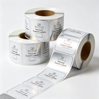 Étiquettes d'emballage pour capsules de café Haoxuan OEM, autocollants adhésifs en PET métallisé avec impression UV sélective pour café en portions individuelles