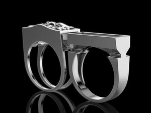 Anello con teschio Punk per uomo creativo anello <span class=keywords><strong>obscura</strong></span> nascosto - Product Image 3