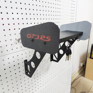 Giá để chìa khóa xe gắn tường bằng kim loại, thiết kế cánh gió GT3 RS thân thiện với môi trường, có thể tùy chỉnh logo, dành cho gara xe. - Product Image 2