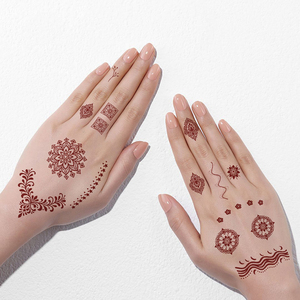 Nouveaux Tatouages Temporaires en Papier Personnalisables avec Logo Style Henné Imperméables Motifs <span class=keywords><strong>Mandala</strong></span> en <span class=keywords><strong>Dentelle</strong></span> pour Application Corporelle - Product Image 2