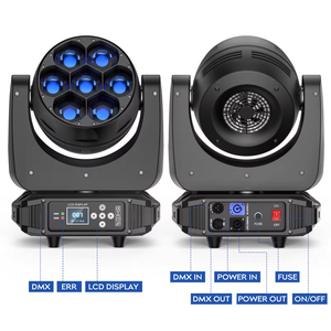 Bee Eye <strong>Light</strong> <strong>Mini</strong> 7x40w K10 <strong>Led</strong> Moving Head Wash <strong>Effect</strong> <strong>Light</strong> Rgbw 740 Ip20 Powercon for Stages Parties Weddings Clubs Events - Product Image 3