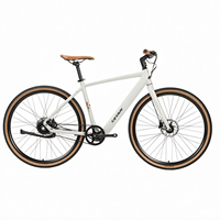 Vélo électrique en aluminium 250W conforme aux normes européennes, 700C, capteur de couple, batterie cachée 48V 10AH, frein à disque, suspension avant, étanche, 60 km d'autonomie