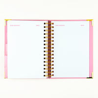 Agenda Personalizada con Espiral y Papel Dorado 2022-2023 A5, Regalo con Logotipo Personalizado, Organizador de Papel Offset para Ramadán, 120 Hojas, Color CMYK