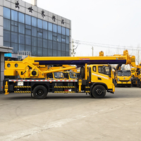 Grue de camion à flèche télescopique en acier haute résistance 12-15 tonnes, flèche télescopique 31-40m, résistante aux chocs