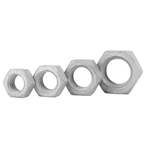 Lot de 10 écrous hexagonaux en acier au carbone de qualité 8, galvanisés à chaud, M12 M14 M16 M18 M20 M22 M24 M27 M33, norme GB6170 - Product Image 3