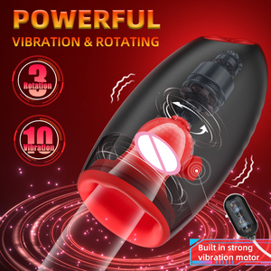 Masturbatore Maschile a Forma di Coppa <span class=keywords><strong>con</strong></span> Vibrazione e Rotazione, Massaggiatore per Pene, Prodotto per Adulti, Giocattoli Sessuali per Uomini - Product Image 3