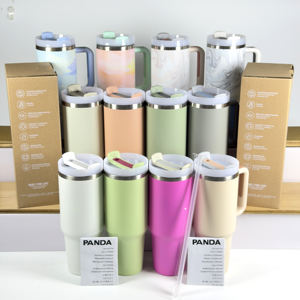 Vaso Stan Cup Ama Zon al por Mayor Hola 1:1 Original con Asa de 40oz Clásico para Exteriores H2.0 Vaso Kitty de Acero Inoxidable para Coche - Product Image 3