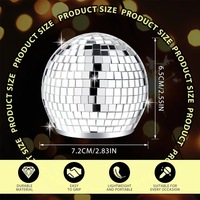 Ouvre-bouteille décapsuleur en verre pratique et écologique, design boule disco, nouveauté moderne pour bars et événements