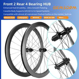 Nouveau produit Ldeas Fixie Wheelset Ultralight Wheel Set Oem Roval Carbon Wheelset 700C Road for Track - Product Image 5