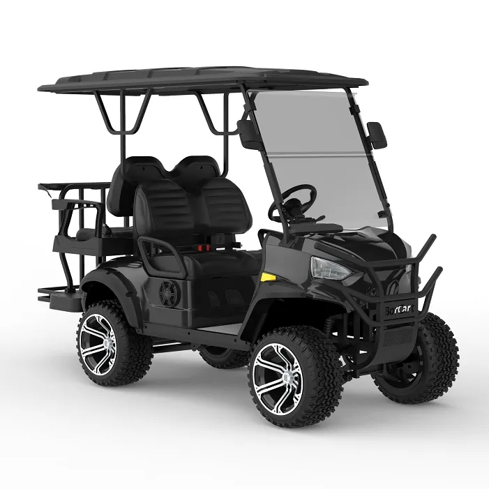 2024 New Design 48V/72V Lithium Battery 4 Seater Electric Golf Cart 4 Wheel Drive Small Club Car Golf Cart With Gbr