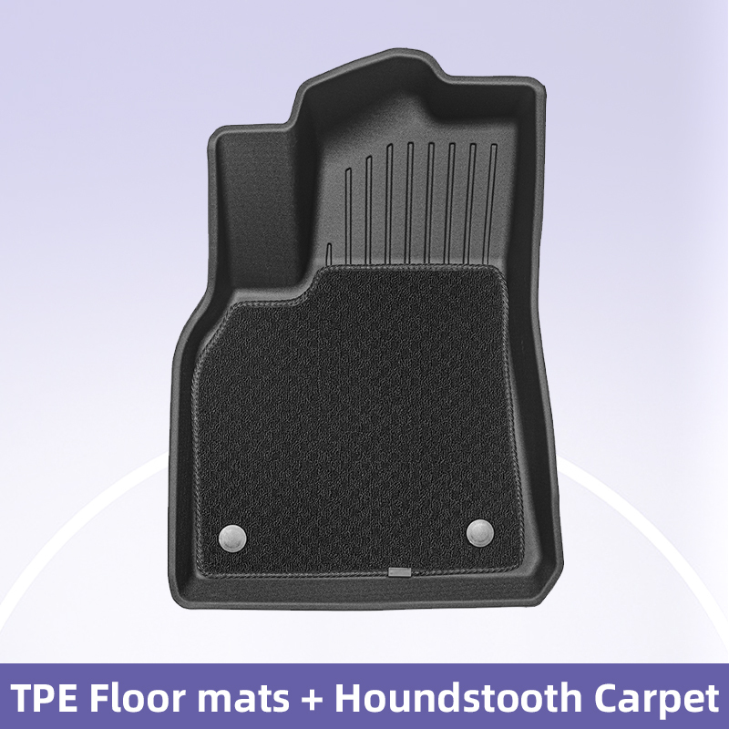 TPE Floor Mats + Houndstooth Carpet