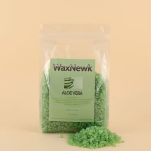 WaxNewK Cera de <span class=keywords><strong>Aloe</strong></span> <span class=keywords><strong>Vera</strong></span> Depilación 2.2LB Cuentas de cera Secado rápido Sin dolor 1kg Bolsa Granos de cera dura - Product Image 2