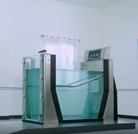 Baignoire de hydrothérapie moderne avec tapis roulant aquatique pour la marche des membres inférieurs, installation facile et personnalisée, garantie de 2 ans
