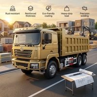 Nouveau Camion Benne Professionnel Robuste Diesel 6x4 Sinotruk Howo Euro 2 371HP pour le Transport de Sable sur Chantier de Construction
