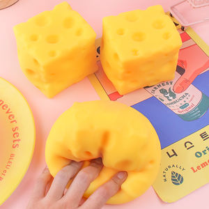 Jouet sensoriel en plastique TPR en forme de hamburger de fromage géant, mochi, anti-stress, à remontée lente, unisexe, pour tous les âges, idéal pour les fêtes - Product Image 5