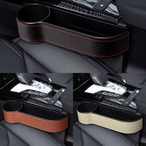 Dual Charger Cup Holder Universal Car Seat Gap Filler Catcher Pocket Storage Box Case Wholesale Interior Accessories - Product Image 5