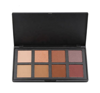 Palette de fards à paupières vegan longue tenue 8 couleurs sans logo pour fournisseurs OEM de cosmétiques