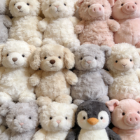 Jouets en peluche personnalisés de haute qualité, ours en peluche, chien, cochon, mouton, pingouin, animaux en peluche, rembourrage en coton PP pour les jouets de bébé