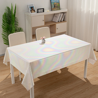 Nappe rectangulaire jetable en PVC tissé, imperméable, résistante à l'huile et à la chaleur RNPT