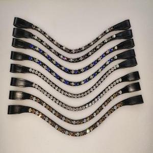 Diadema de cuero con diseño personalizado para caballo, accesorios ecuestres al mejor precio al por mayor, lista para usar - Product Image 1