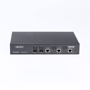 HiOSO PIZZA BOX 2PON HA7302CST 10db 9db 8db 7db SFP Optional EPON OLT  2 1000M 2ports RJ45 FTTx Fiber Optic Equipment