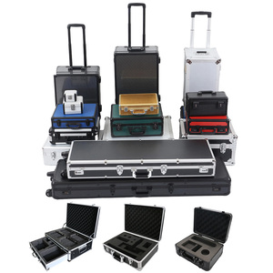 Nhà Máy Tùy Chỉnh Kích Thước Thiết Bị Mang Theo Nhôm Trường Hợp Công Cụ Với Hình Bọt Cứng Nhôm Trường Hợp Chuyến Bay Với Xử Lý Và Bánh Xe - Product Image 2