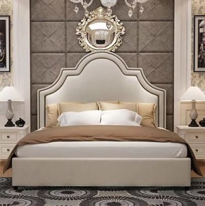 ชุดห้องนอนหรูหราสไตล์อิตาลี เตียงหนังแท้คุณภาพสูง ดีไซน์ทันสมัย ขนาดคิงไซส์และควีนไซส์ สำหรับเฟอร์นิเจอร์ห้องนอน - Product Image 1