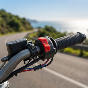 Accessoires de modification pour motos et véhicules électriques : Démarreur 22MM avec interrupteur d'arrêt universel - Product Image 2
