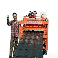 Máquina Automática para Fabricar Láminas de Techo Corrugadas de Una y Dos Capas, Tipo IBR, con Sistema de Enrollado de Bobinas