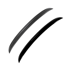 Bmw Rear Spoiler Carbon Fiber Texture Piano Black For 5 Series E60 2004 2010 M5 Models Deck Ducktail Abs Material - Product Image 3