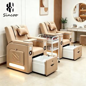 Sillón de Masaje para Spa de Pies con Diseño Europeo, Lámpara LED, Sin Tuberías ni Bombas, para Manicura y Pedicura - Product Image 1