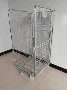 Carrello Industriale in Acciaio Personalizzabile a Quattro Ruote per Magazzino, Contenitore Logistico Impilabile, Capacità 1000kg, 2 Livelli, Zincato - Product Image 6