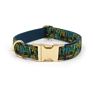 Set 3 Pezzi Collare, Guinzaglio e Fiocco per <span class=keywords><strong>Cani</strong></span> con Stampa Leopardata Popolare 2026 - Incisione Laser Nome Cane e Numero Telefono Proprietario - Product Image 2