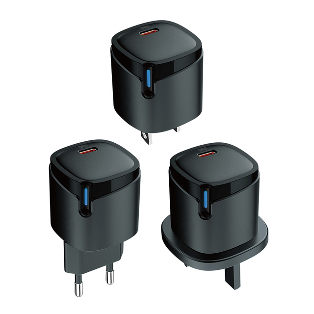 Factory OEM/ODM Electric Portable UK/US/EU Plug PD QC3.0 20W Fast Wall Charger 5V/3A Type-C Fast Charging Adapter for Mobile