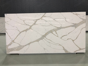 Quý cổ điển Jumbo lớn slab bề mặt đánh bóng trắng calacatta bán buôn nhân tạo đá thạch anh Countertop Quartz slab giá - Product Image 3