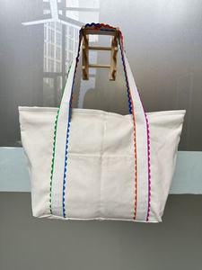 Bolsa Tote de Gran Capacidad, Diseño Brillante y Colorido con Ribete <span class=keywords><strong>Ric</strong></span> Rac, Bolsa de Compras, Playa y Hombro con Ribete Arcoíris, Bolsa de Maquillaje - Product Image 5