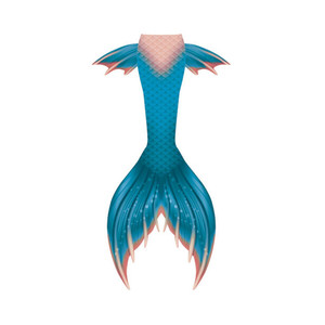 Queue De sirène pour la natation, <span class=keywords><strong>ensemble</strong></span> <span class=keywords><strong>Bikini</strong></span> pour bébés filles, multifonctionnel, bon marché - Product Image 4