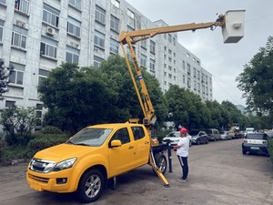 Nueva plataforma de trabajo aéreo de pluma plegada de nudillo hidráulico eléctrico de <span class=keywords><strong>12m</strong></span> a la venta transmisión automática diésel - Product Image 5
